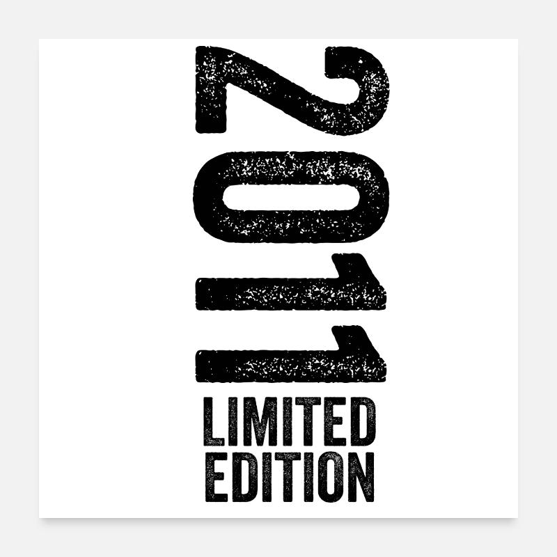 2011 Édition limitée Cadeau d’anniversaire 2011 Poster 60 x 60 cm