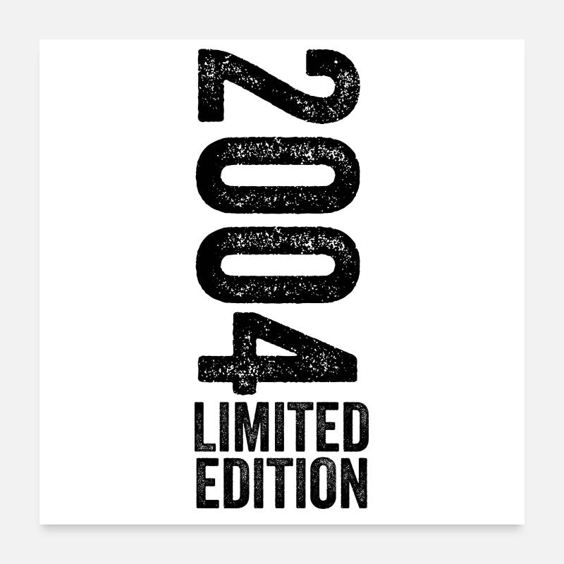2004 Limitiertes Geburtstagsgeschenk 2004 Poster 60x60 cm