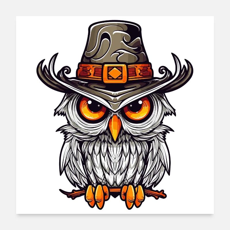Magic Owl Poster 24" x 24" (60x60 cm)