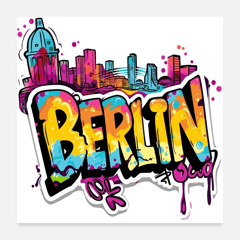 Berlino capitale Germania Poster 60x60 cm