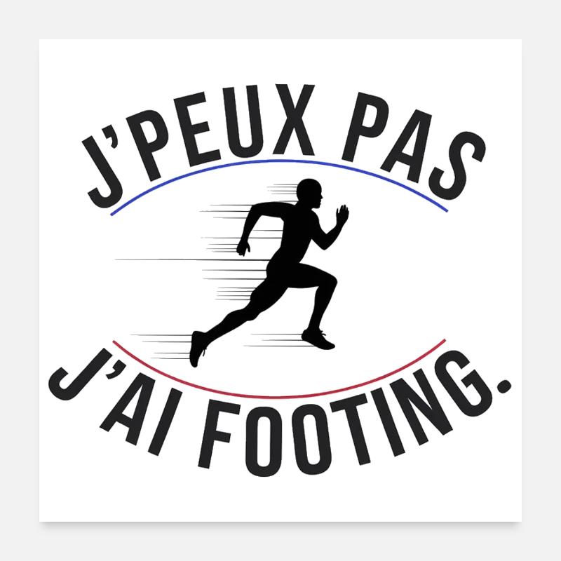 I can't I have jogging Poster 24" x 24" (60x60 cm)