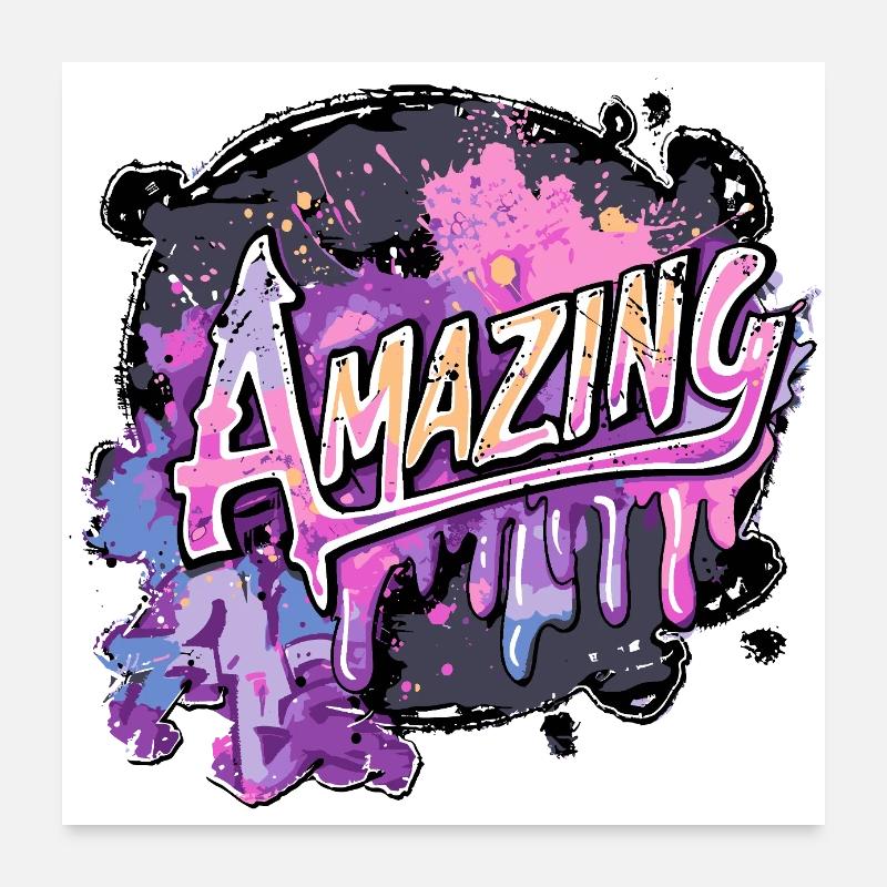 AMAZING Poster 24" x 24" (60x60 cm)