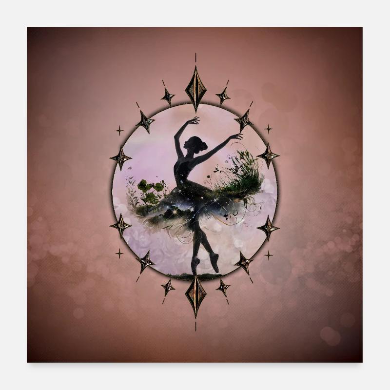 Dancing dancer Poster 24" x 24" (60x60 cm)