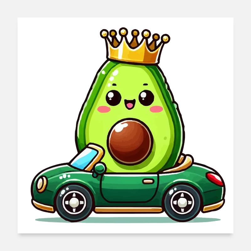 avocado king Poster 60x60 cm