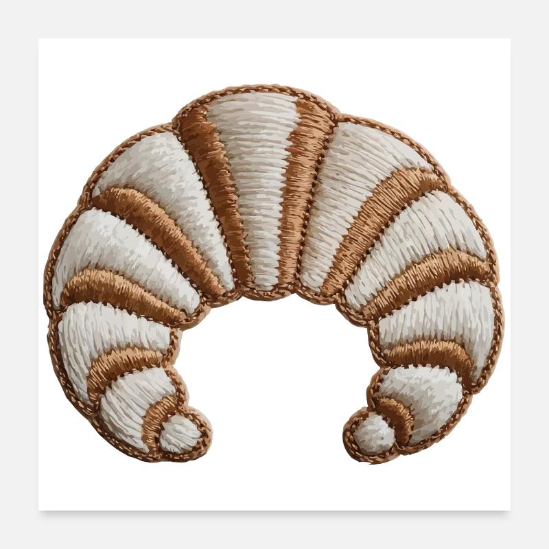 Embroidered Crescent Poster 24" x 24" (60x60 cm)