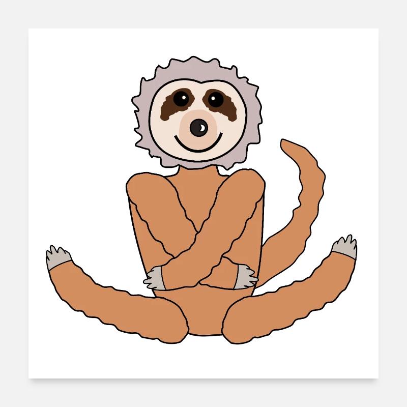 Lazy animal Poster 24" x 24" (60x60 cm)