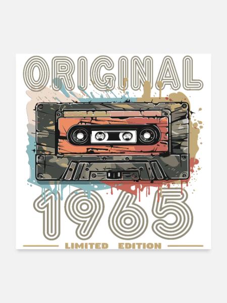 1960retro original limited edition - Poster 60x60 cm - Weiß - Vorne