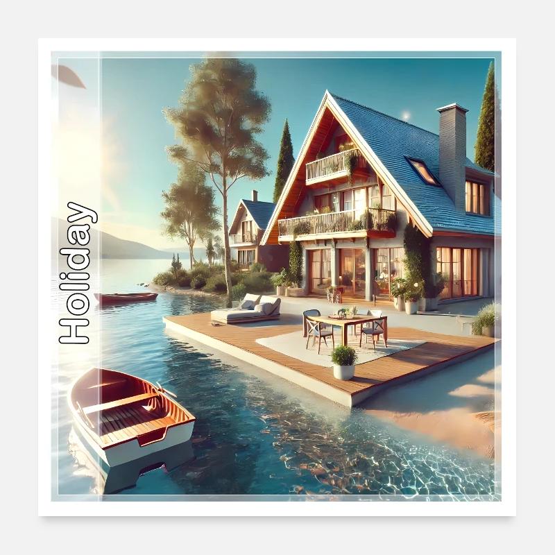 Ferien Poster 60x60 cm