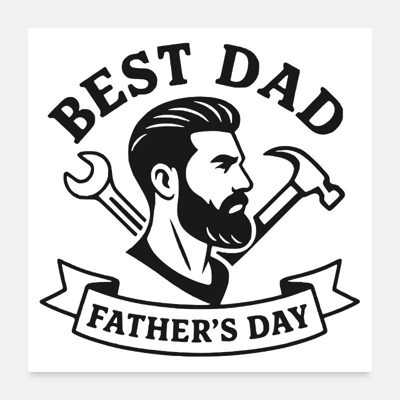 Papa Power – My Superhero Poster 24" x 24" (60x60 cm)