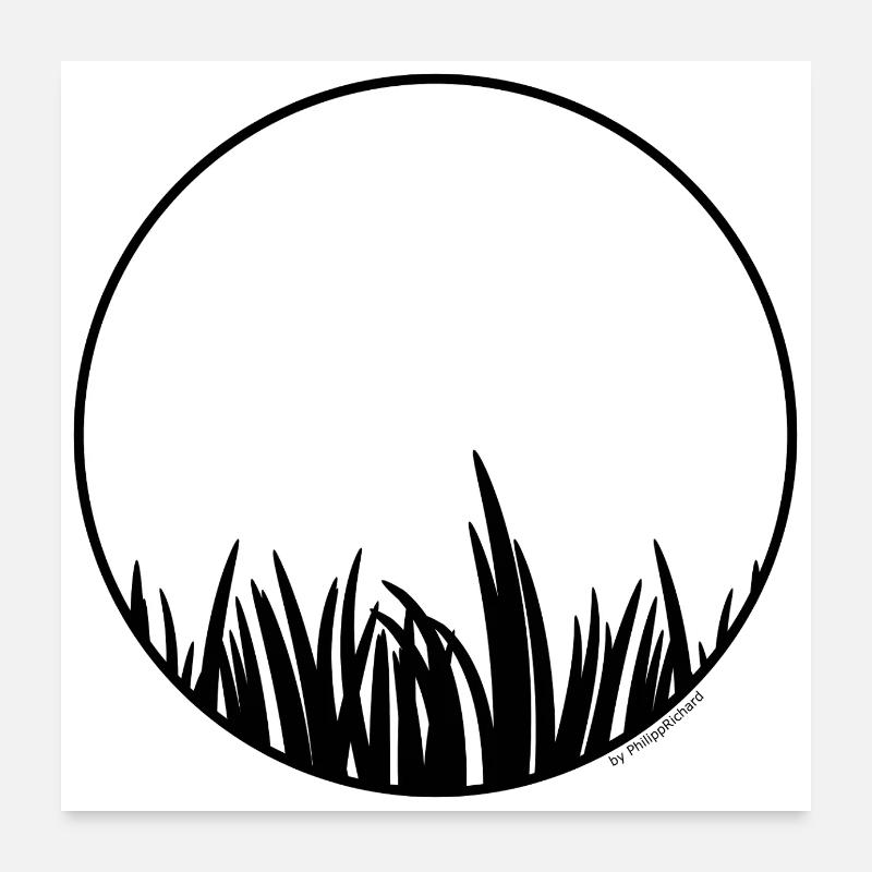 Gras Poster 60x60 cm