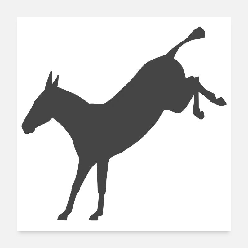 Rebellious Donkey Poster 24" x 24" (60x60 cm)