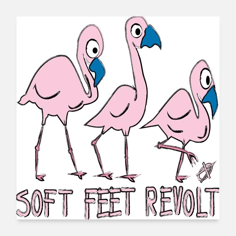 Soft Feet Revolt Poster 24" x 24" (60x60 cm)