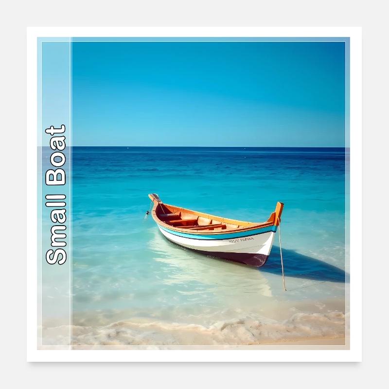 Bateau Poster 60 x 60 cm