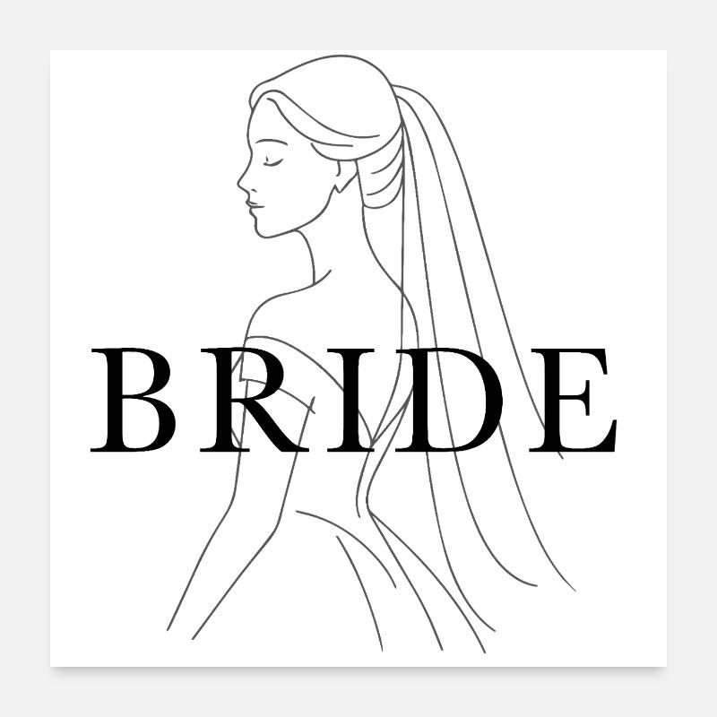 Bride Poster 24" x 24" (60x60 cm)