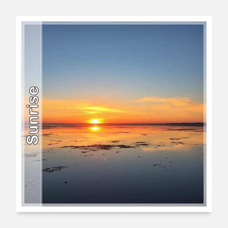 Sun - Poster 24" x 24" (60x60 cm) - white