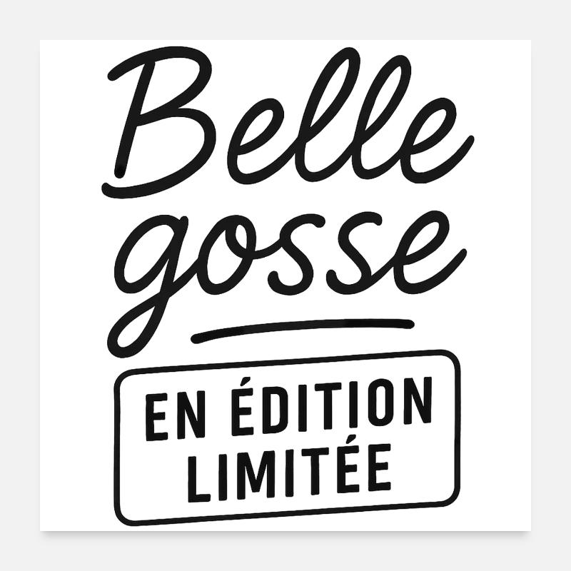 Belle gosse en édition limitée Poster 60 x 60 cm