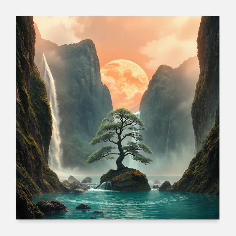 Nuit Harmonieuse 12 Poster 60 x 60 cm
