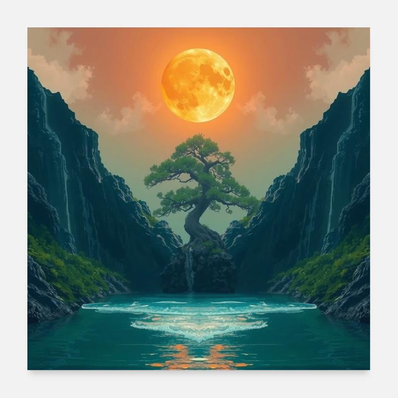 Nuit Harmonieuse 14 Poster 60 x 60 cm