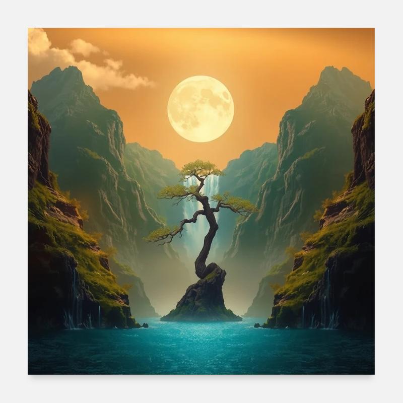 Harmonious Night 13 Poster 24" x 24" (60x60 cm)