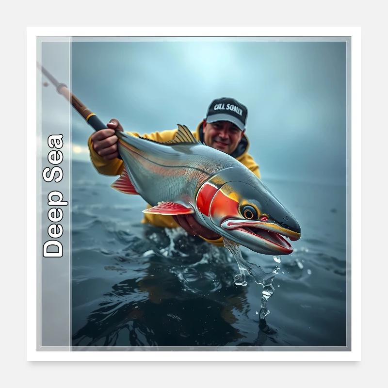 Fisch Poster 60x60 cm