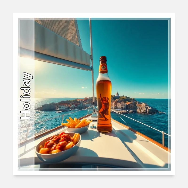 Sailing boats Poster 24" x 24" (60x60 cm)