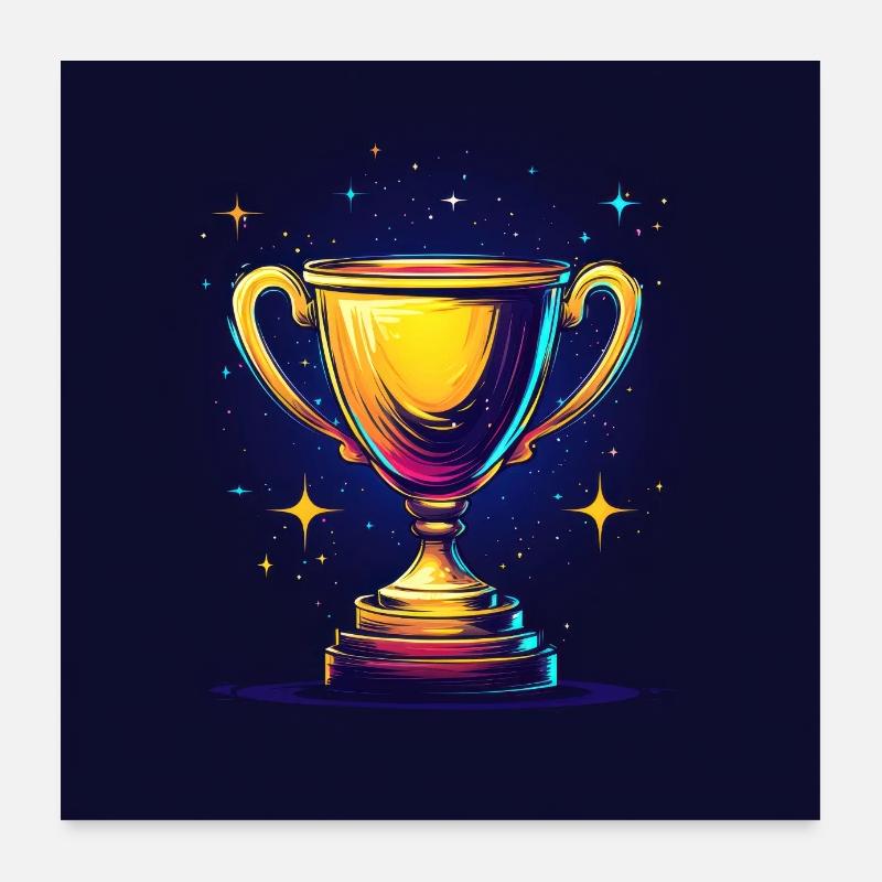 Glory in Gold Shine Poster 24" x 24" (60x60 cm)