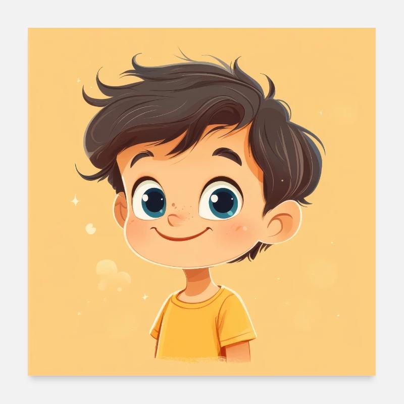 du soleil - Poster 60 x 60 cm - blanc