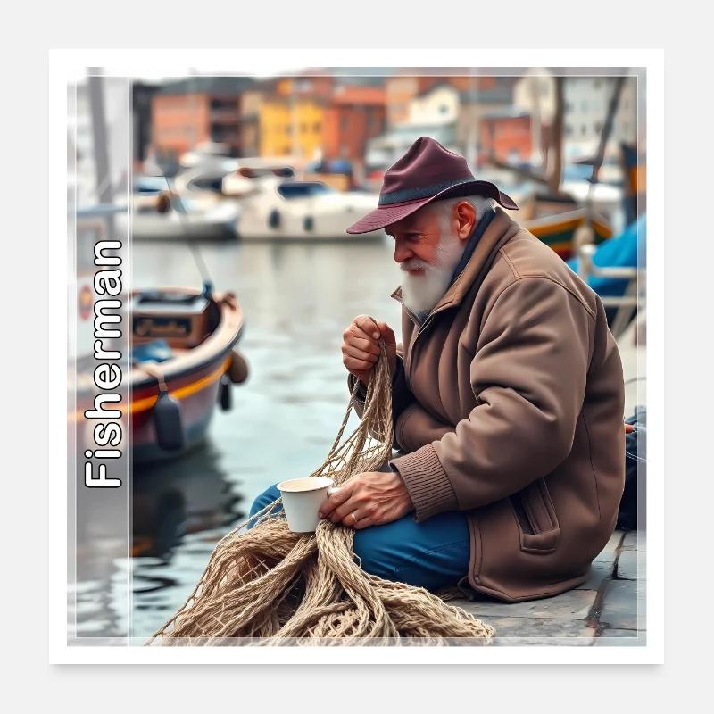 Fischer Poster 60x60 cm