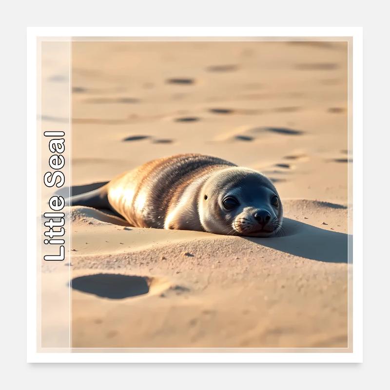 Phoque Poster 60 x 60 cm