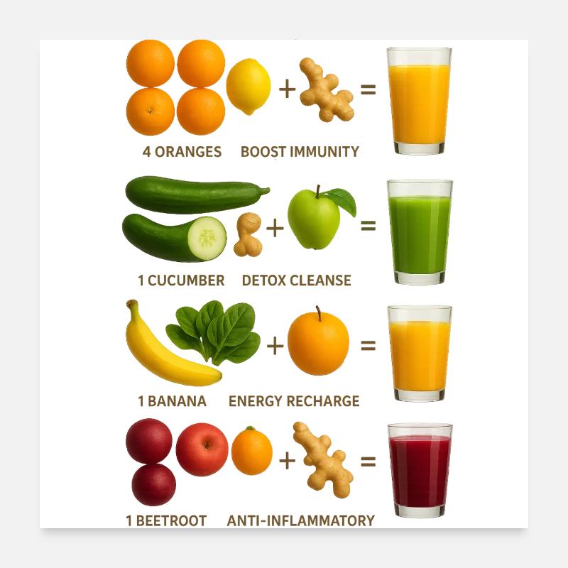 JUICE Poster 60 x 60 cm