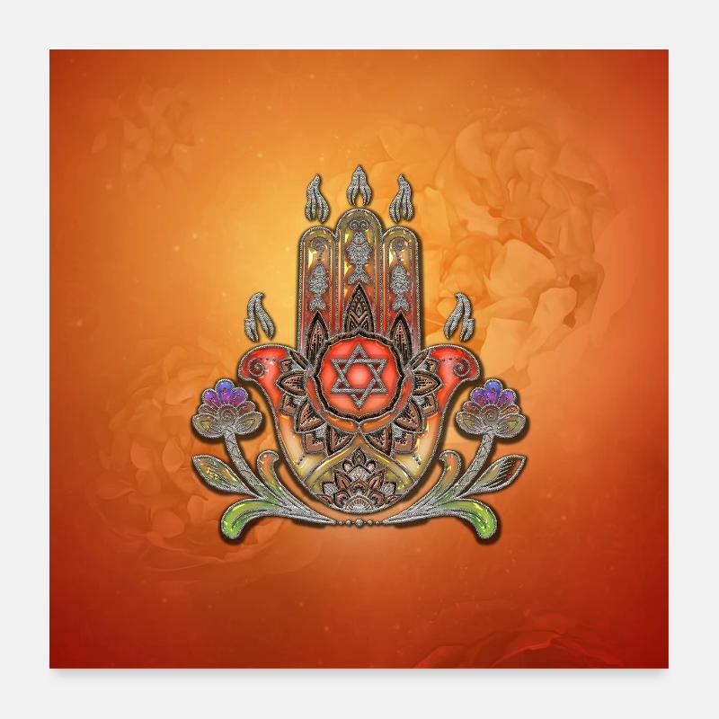 Harmonie dans les couleurs et les formes Poster 60 x 60 cm