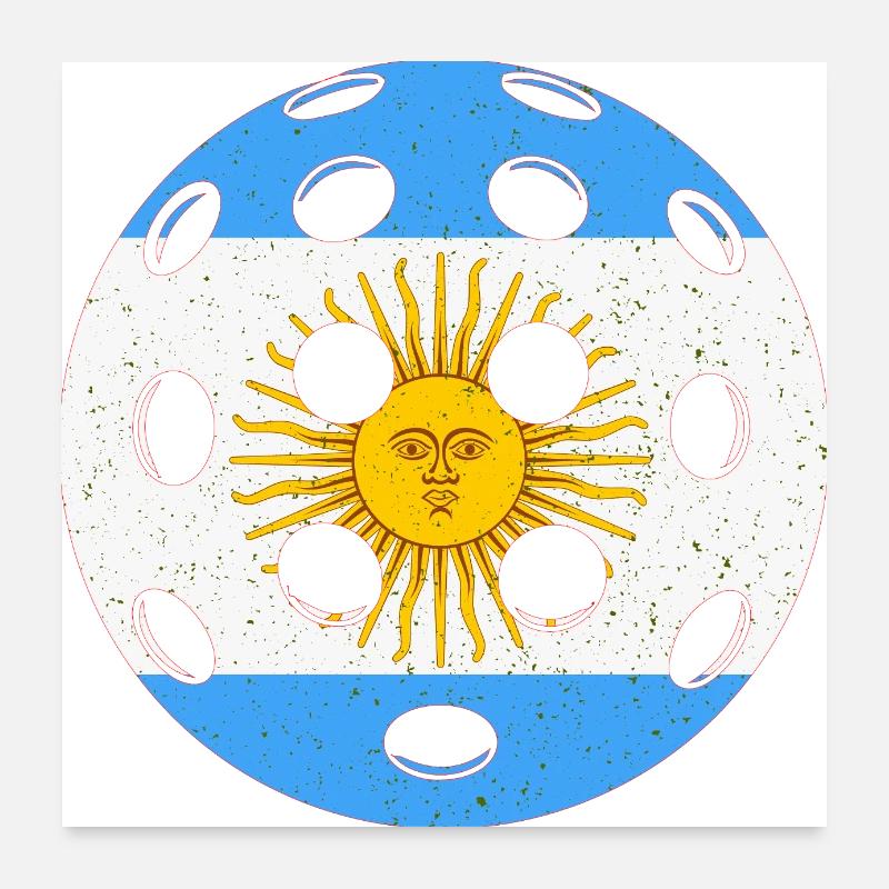 Pickleball Argentinien Poster 60x60 cm