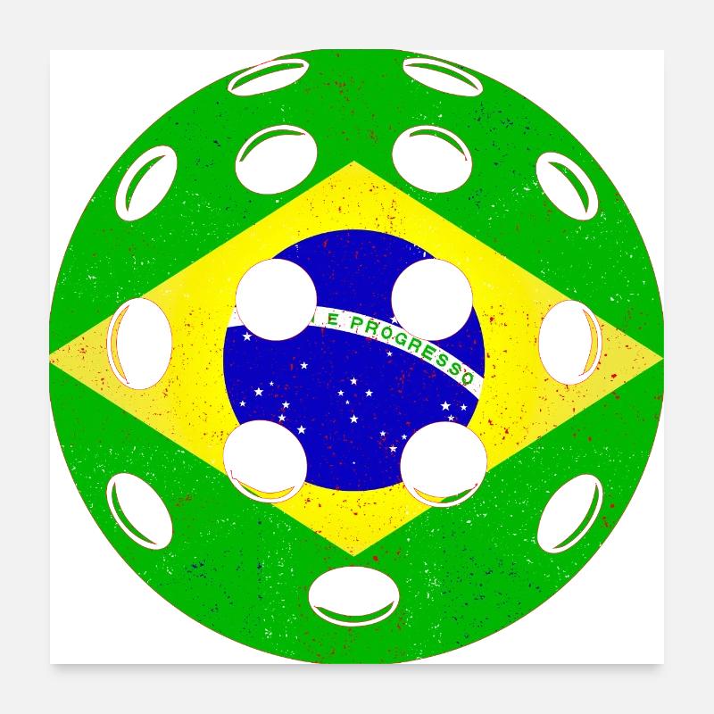 PICKLEBALL BRÉSIL Poster 60 x 60 cm