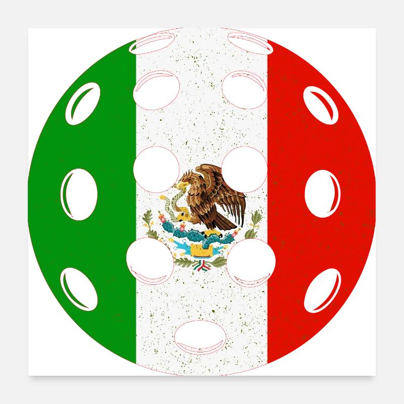 Pickleball Mexico Poster 24" x 24" (60x60 cm)