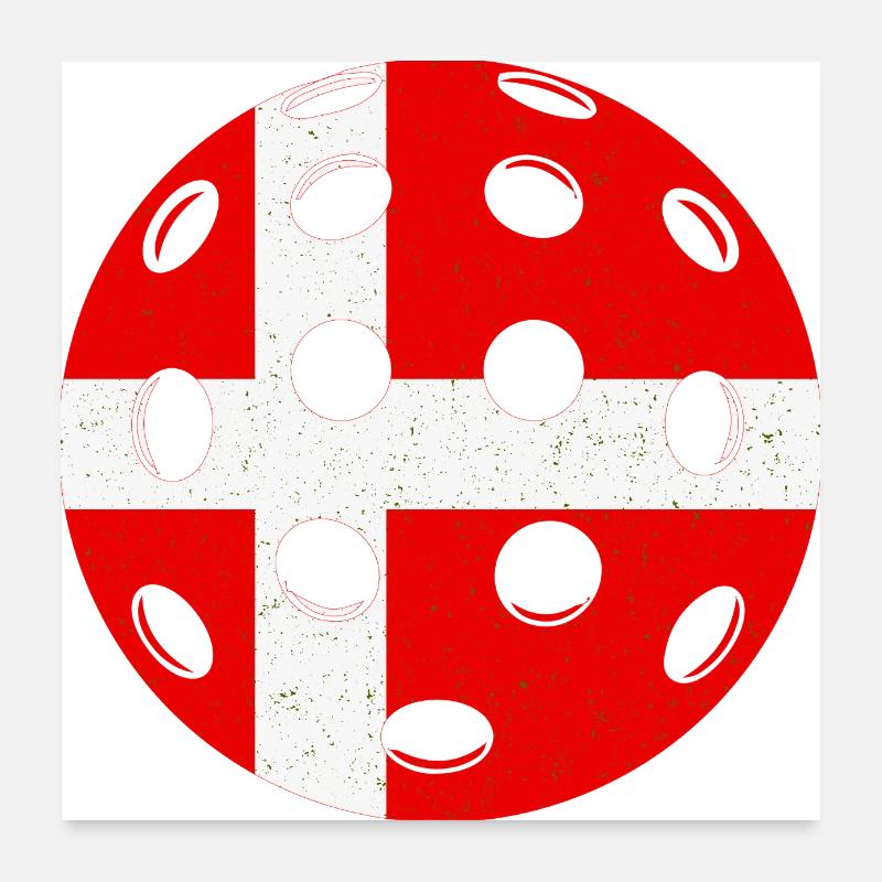 Pickleball Denmark Poster 24" x 24" (60x60 cm)