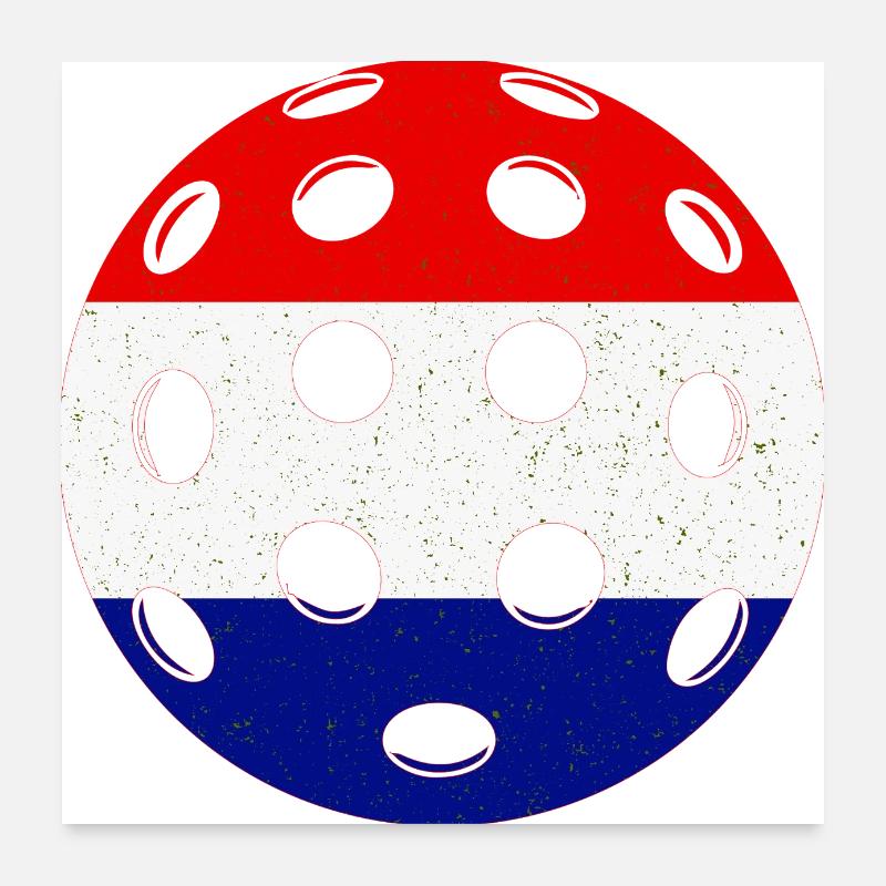 Pickleball Pays-Bas Poster 60 x 60 cm