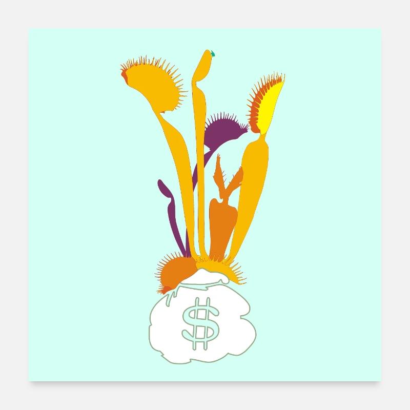 Carnivorous Plant Venus Flytrap Poster 24" x 24" (60x60 cm)