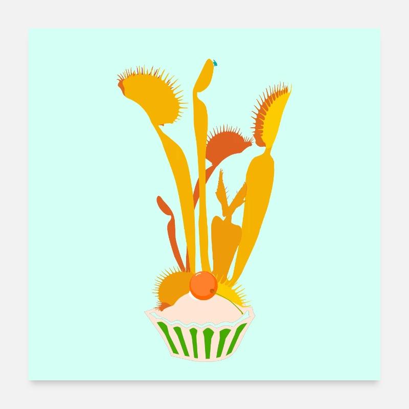 Plante carnivore Vénus Flytrap Poster 60 x 60 cm