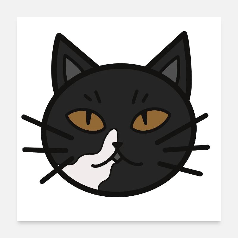 Mao le chat Poster 60 x 60 cm