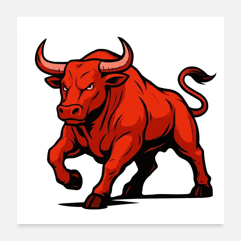 stier comic 1 Poster 60x60 cm