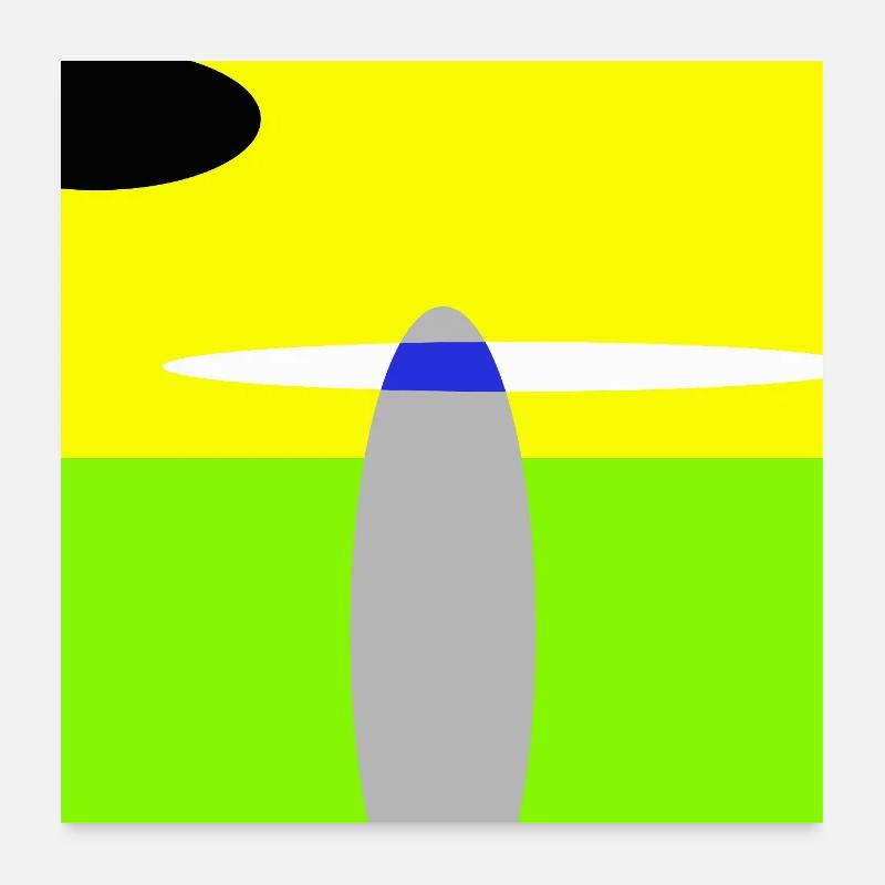 Paysage spatial Poster 60 x 60 cm