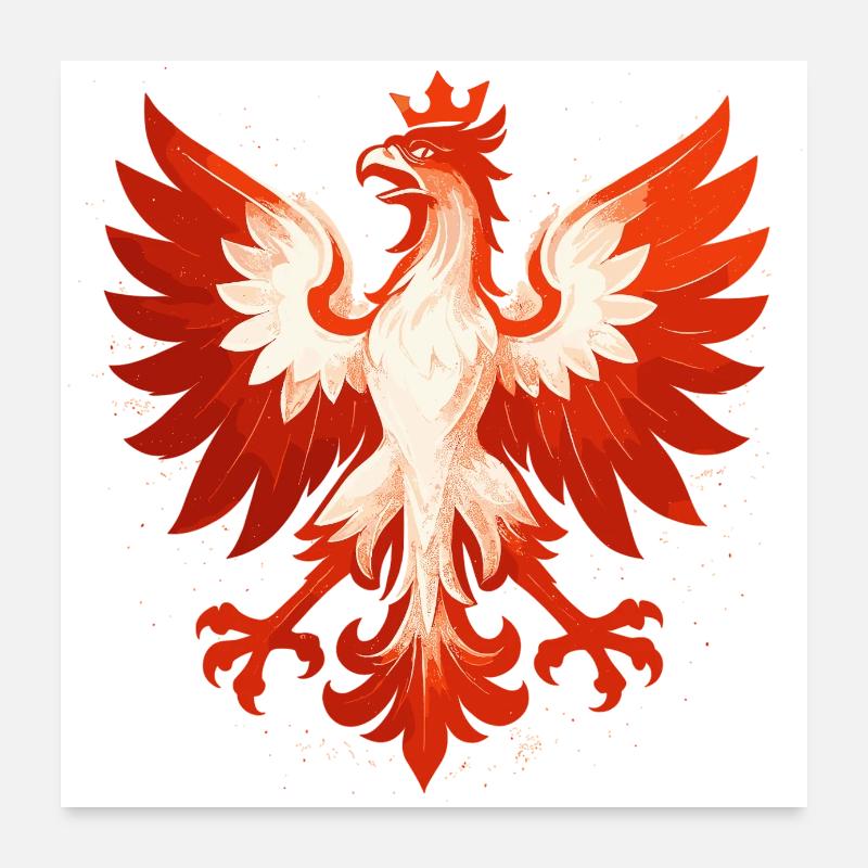 Poland Polska Eagle Flag Flag Epic Gift Poster 24" x 24" (60x60 cm)