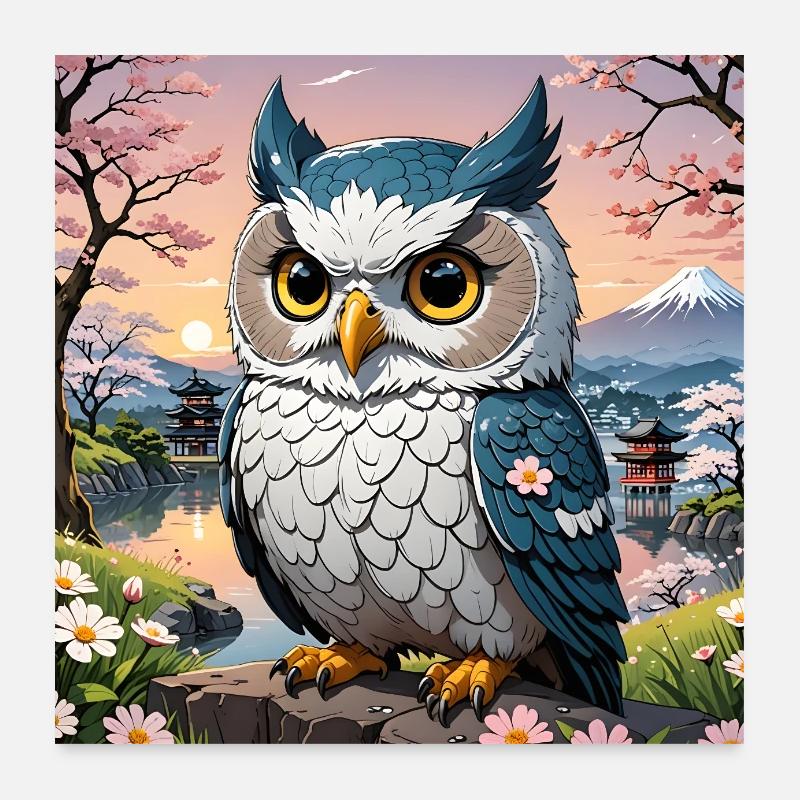 Japaneule Poster 60x60 cm