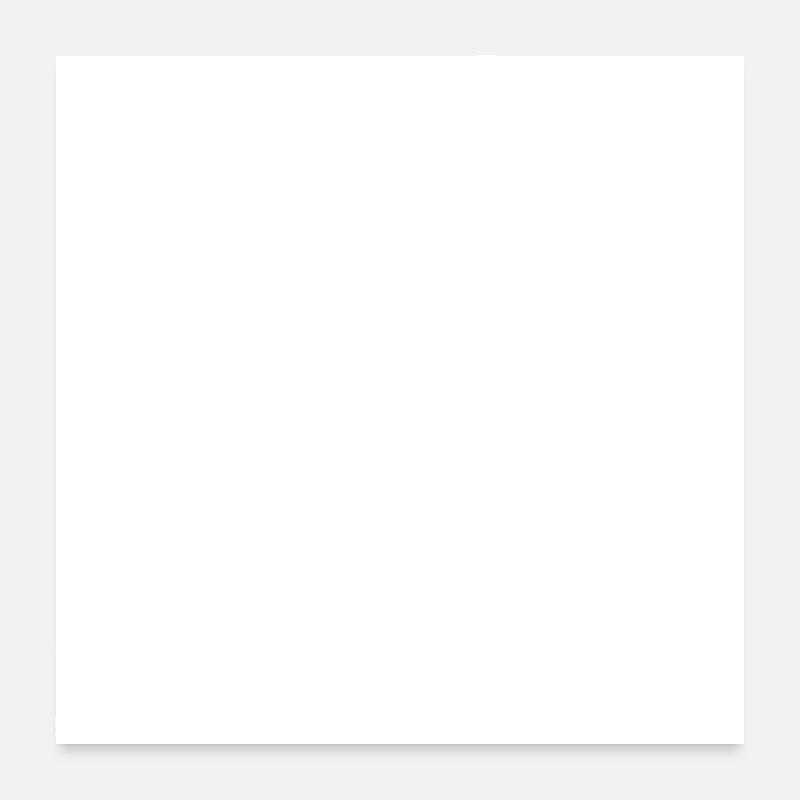 My dog thinks i'm cool - Poster 24" x 24" (60x60 cm) - white