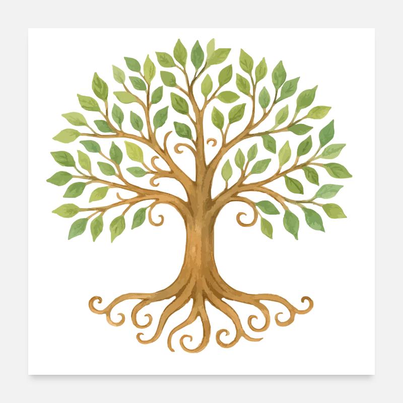 baum des lebens 1 Poster 60x60 cm