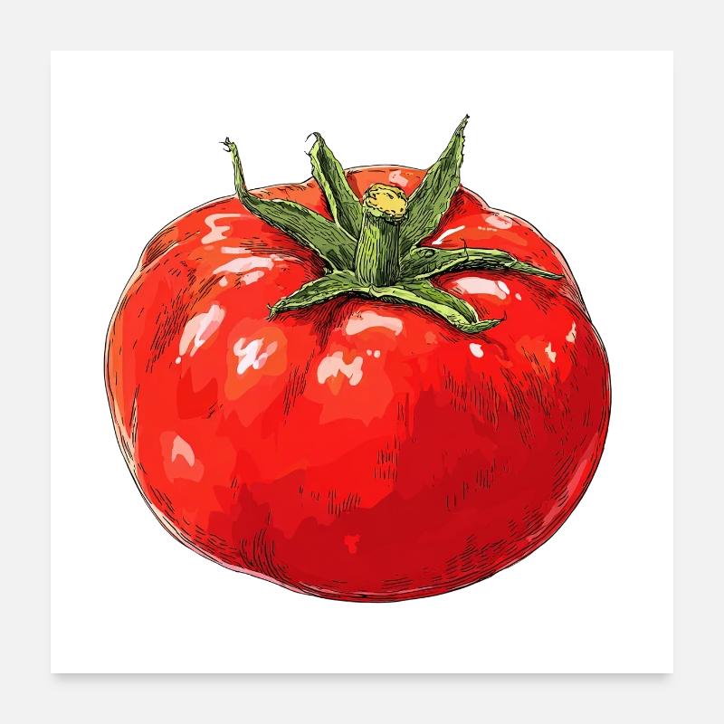 Tomate Poster 60x60 cm