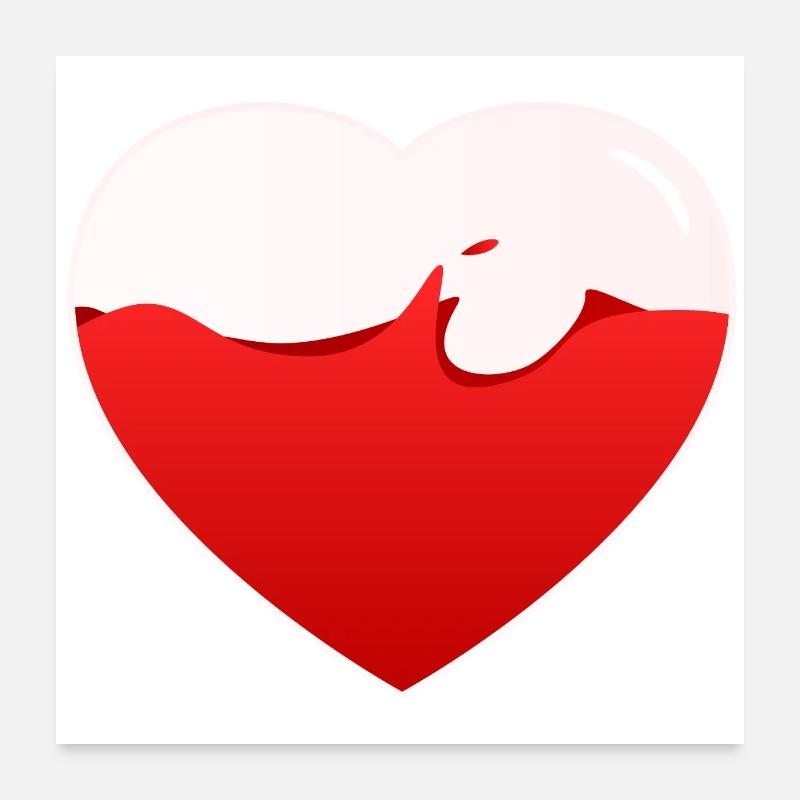 Fill your heart Poster 24" x 24" (60x60 cm)