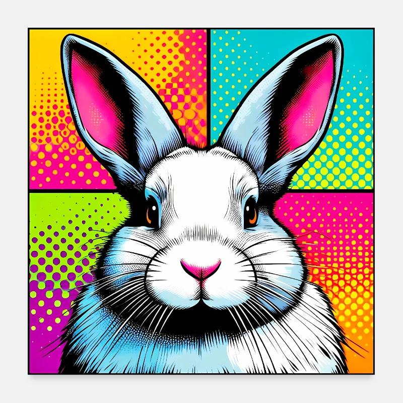 rabbit Poster 24" x 24" (60x60 cm)
