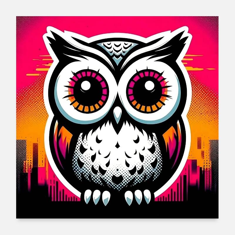 owl Poster 24" x 24" (60x60 cm)
