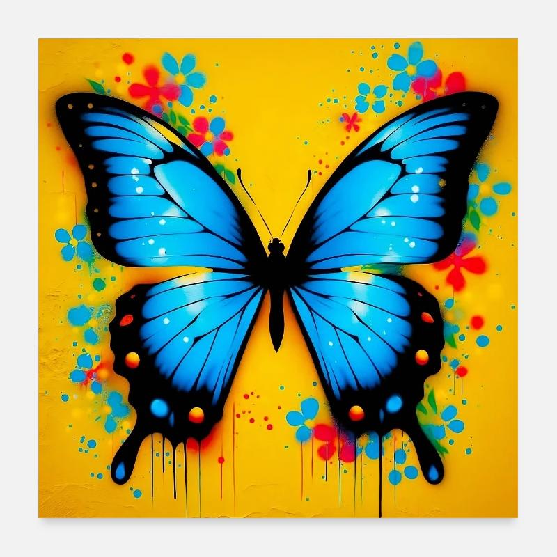 butterfly Poster 24" x 24" (60x60 cm)